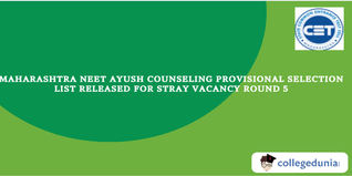 Maharashtra NEET AYUSH Counseling 2024: Provisional Selection List Released for Stray Vacancy Round 5